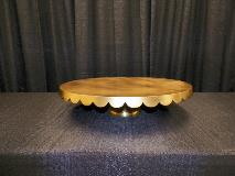 18 IN & 22 IN MATT GOLD CAKE STAND