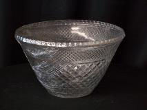 10.5 qt. Cut Glass Punch Bowl