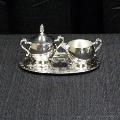 SILVERPLATED SUGAR & CREAMER