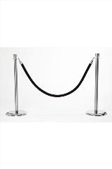 Black Velvet Rope Stanchions